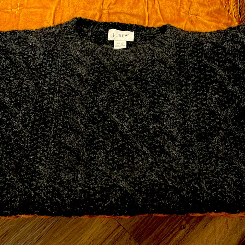JCREW MENS XL CABLEKNIT SWEATER